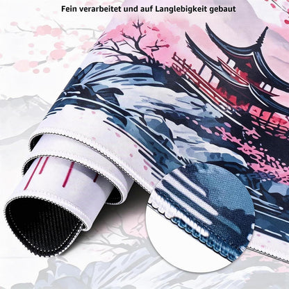 XXL Mauspad Japan Kirschblüten 80x30cm – Rutschfest & Wasserabweisend