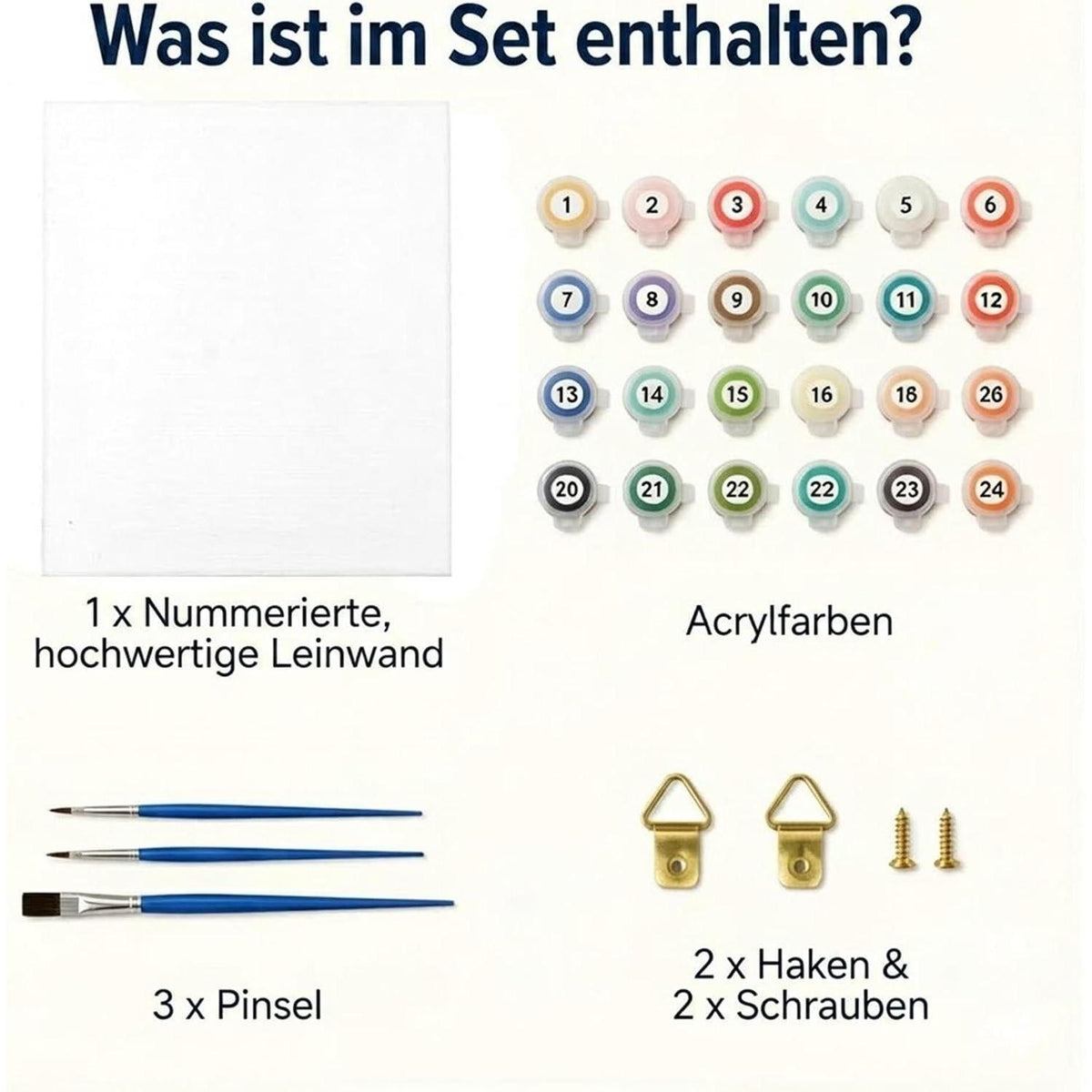 Malen nach Zahlen Pferd für Erwachsene – DIY Bastelset