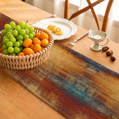 Tischläufer Herbstdeko Orange Mehrfarbig 40x180 cm