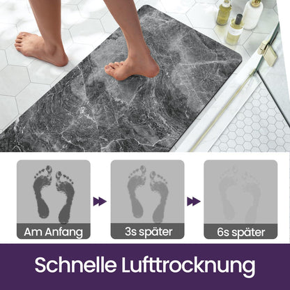 Rutschfeste Badematte 60x90 cm – Super Saugfähig & Schnelltrocknend