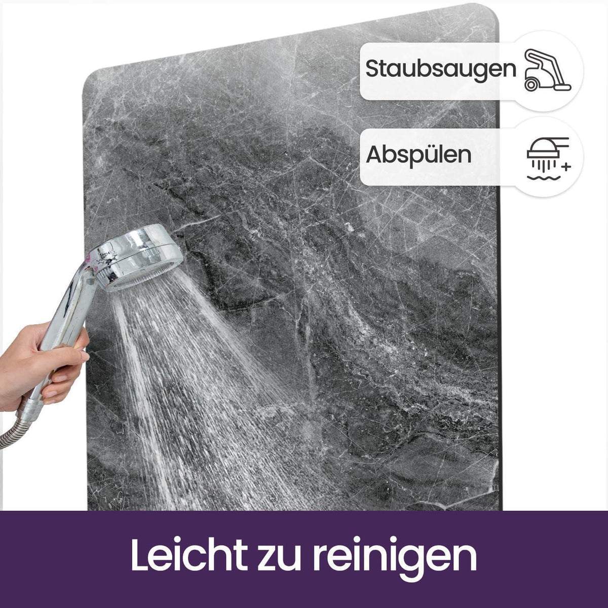 Rutschfeste Badematte 60x90 cm – Super Saugfähig & Schnelltrocknend