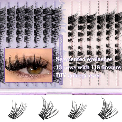 Wimpern-Cluster Set 118 Stück – DIY Wimpernverlängerung 8-17mm