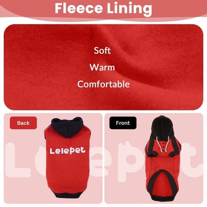 Dackel Hoodie Rot – Welpen Sweatshirt mit Lelepet Druck