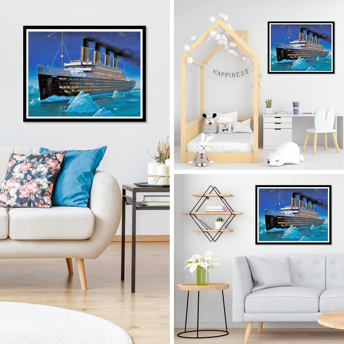 Diamond Painting Schiff Erwachsene – 40x30cm Bausatz