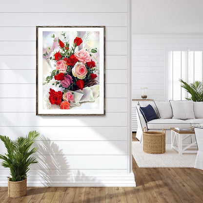 Diamond Painting Rosenblüten 30x40cm – Bausatz für Erwachsene