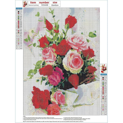 Diamond Painting Rosenblüten 30x40cm – Bausatz für Erwachsene