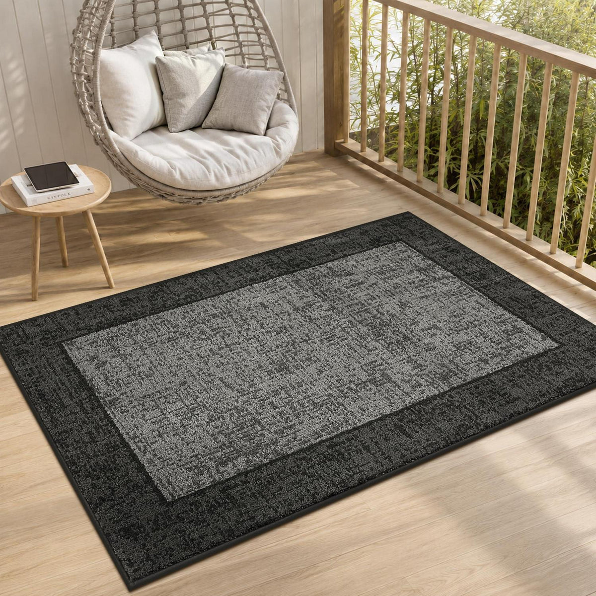 Waschbare Türmatte Grau – Rutschfest & Saugfähig 50x80cm
