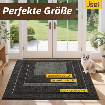 Waschbare Türmatte Grau – Rutschfest & Saugfähig 50x80cm