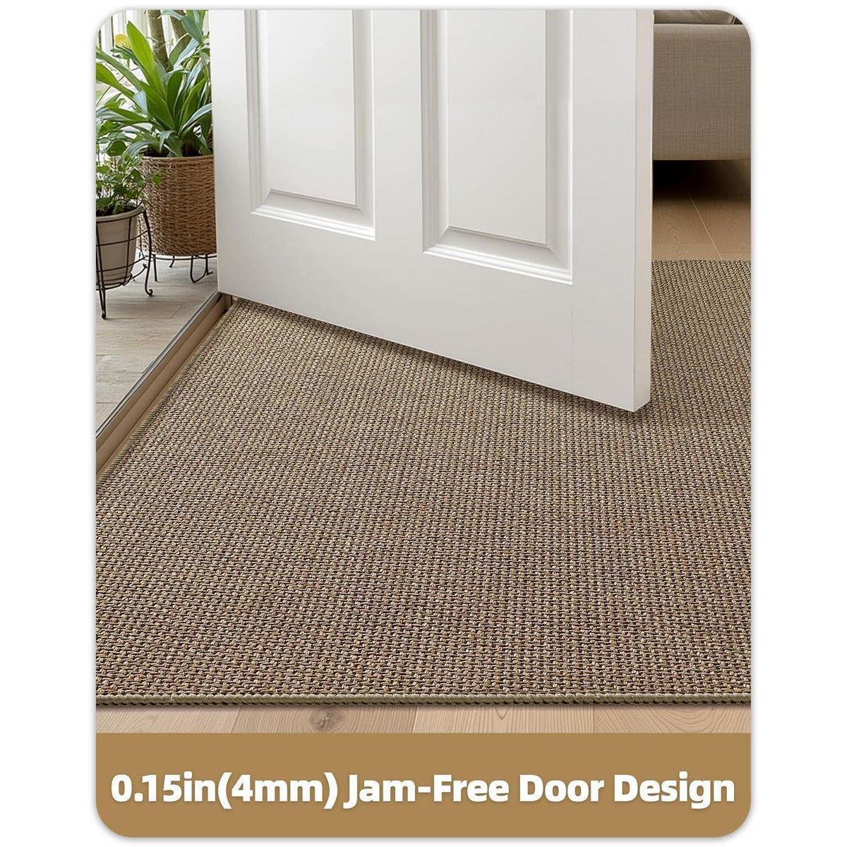 Schmutzfangmatte Innen 90x140cm Leinenfarbe – Modern & Rutschfest