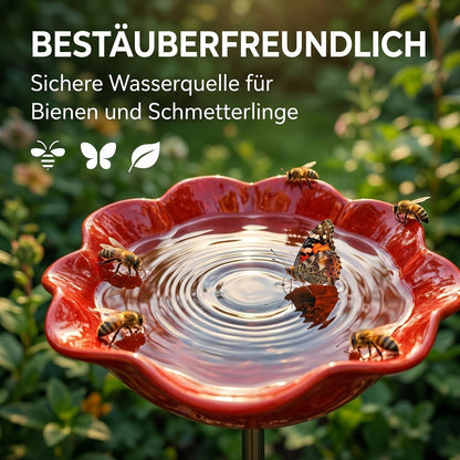 Vogeltränke Sonnenblume | Futterstation für Garten & Balkon