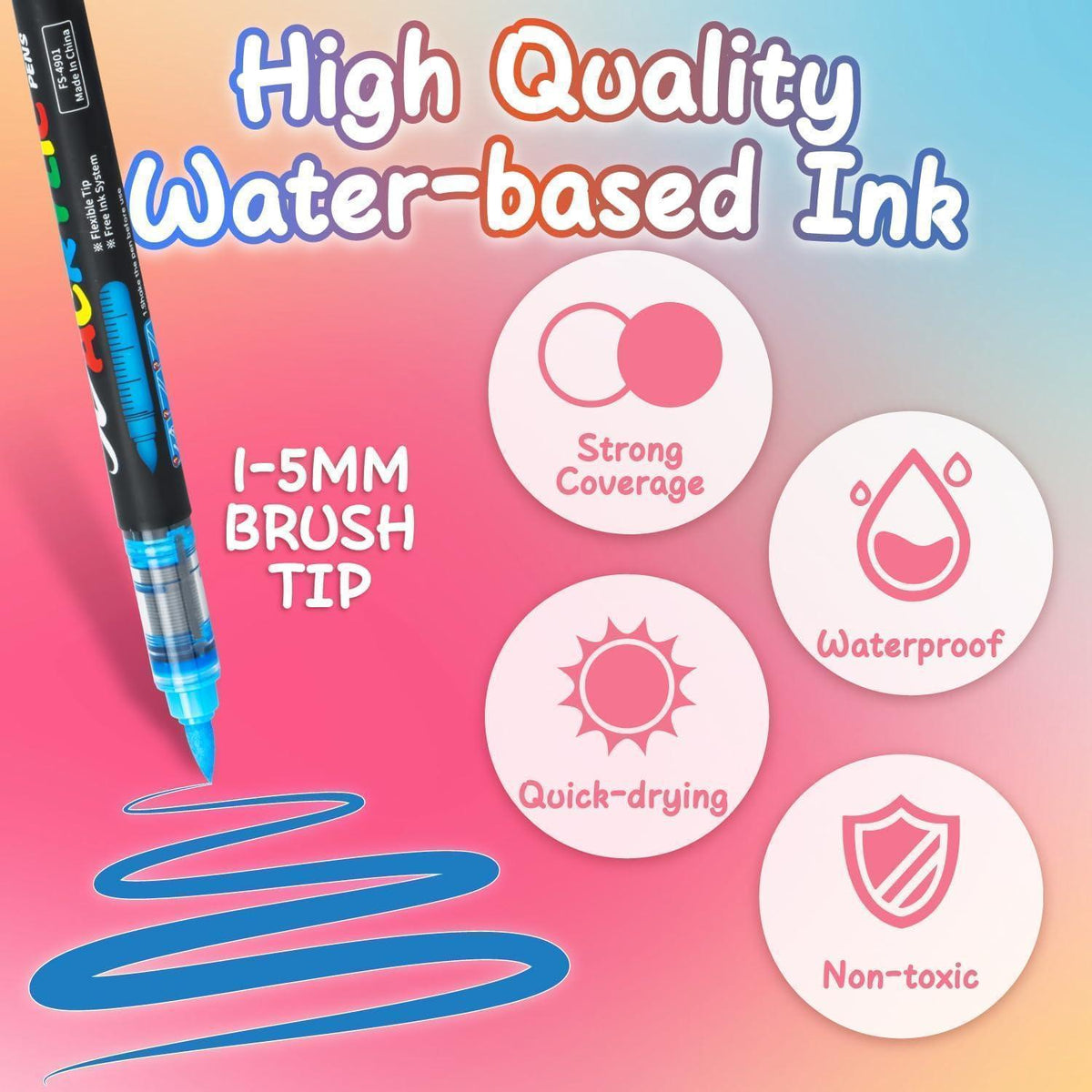 Acrylmarker Set 168 Farben – Vielseitig für Basteln & Malen