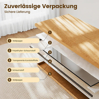 Ganzkörperspiegel 150x40cm – Stand- & Wandspiegel mit Aluminiumrahmen
