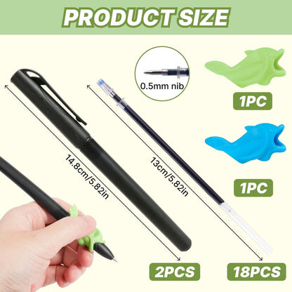 Magischer Kalligraphie-Stift Set mit Nachfüllminen & Griffen