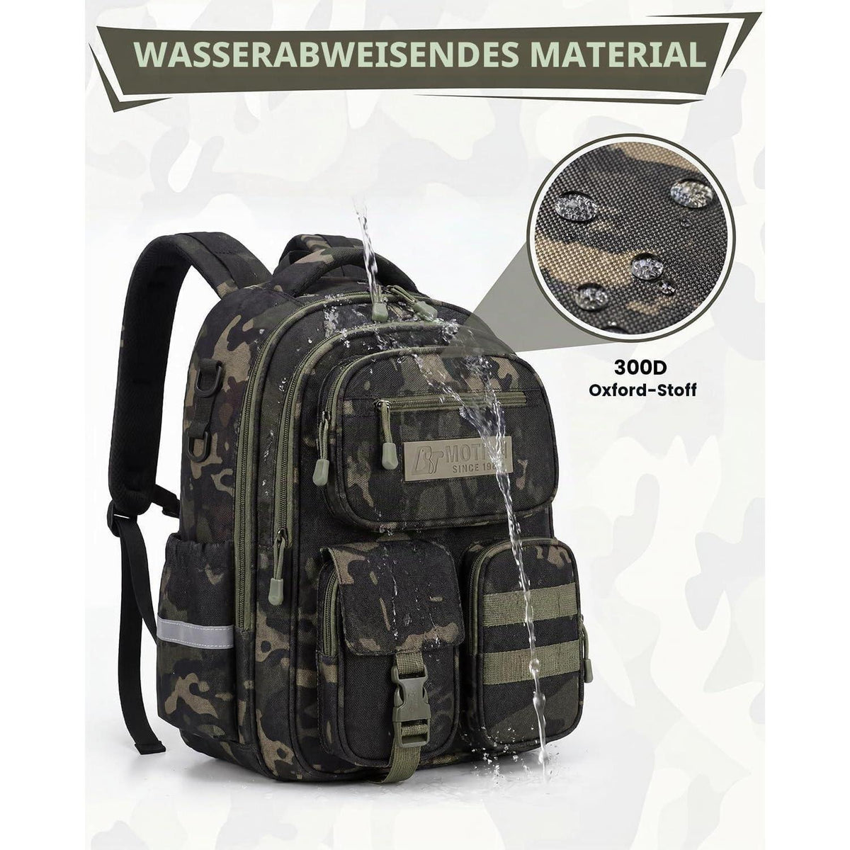 Schulrucksack Jungen 2-5. Klasse, Ergonomisch, Schwarz
