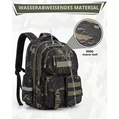 Schulrucksack Jungen 2-5. Klasse, Ergonomisch, Schwarz