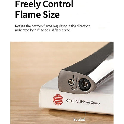 Winddichtes Sturmfeuerzeug aus Metall, nachfüllbar