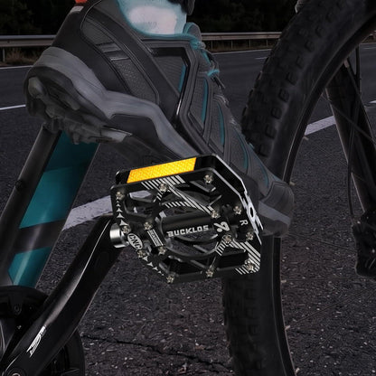 Aluminium MTB Plattform Pedale – CNC | Anti-Rutsch | Gold-Schwarz