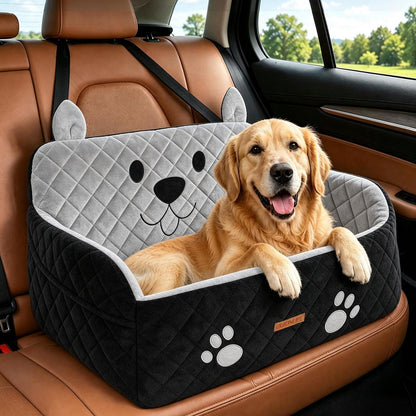 Hunde-Autositz Grau für große Hunde bis 25 kg