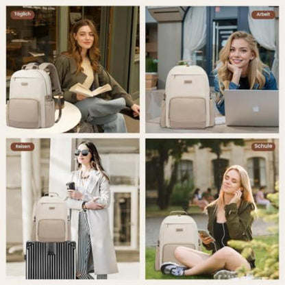 Laptop Rucksack Damen 15,6 Zoll – Gepolstert & Reisetauglich