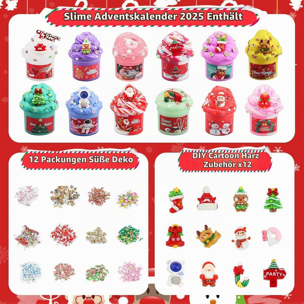 Schleim Adventskalender Weihnachten 2026 für Kinder