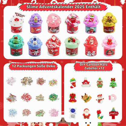 Schleim Adventskalender Weihnachten 2026 für Kinder