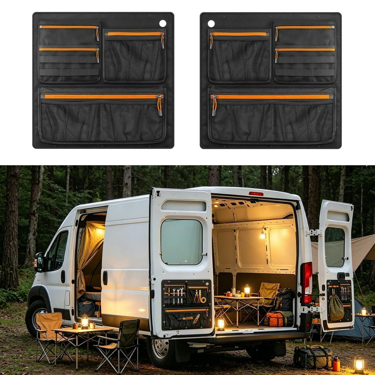 Heckklappen Organizer für Fiat Ducato 2006-2023 – 2er Set