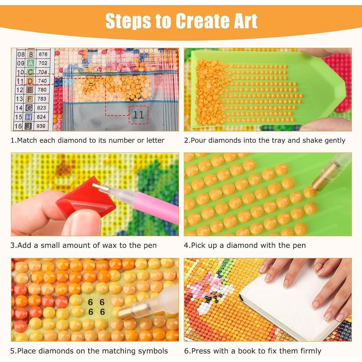 Diamant Painting Schmetterlinge & Blumen 5D DIY Set