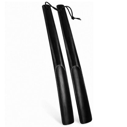 2x Langer Schuhlöffel aus Buchenholz 39cm – Schonender Schuhanzieher