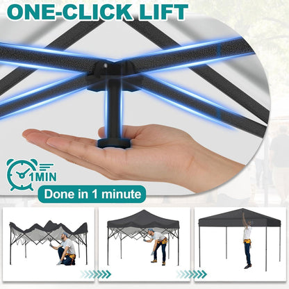 3x3 Pavillon Wasserdicht – Pop-Up Partyzelt für Garten & Outdoor