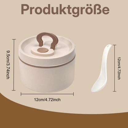 Edelstahl Lunchbox 650ml - Thermobecher für Essen & Trinken