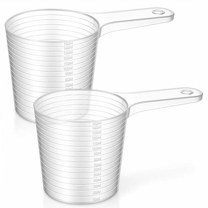 2er-Set Messbecher Kunststoff 150ml – Präzise Messbecher für Küche & Haushalt