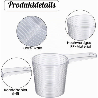 2er-Set Messbecher Kunststoff 150ml – Präzise Messbecher für Küche & Haushalt