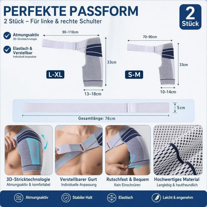 2x Schulterbandage Herren Damen – Armstütze für Schulter & Arthrose