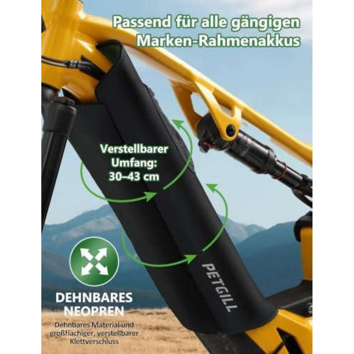 E-Bike Akku Schutzhülle 2er Pack – Wasserdicht & Kälteschutz
