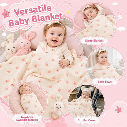 9-teiliges Baby Geschenkset mit Korb – Perfekte Erstausstattung