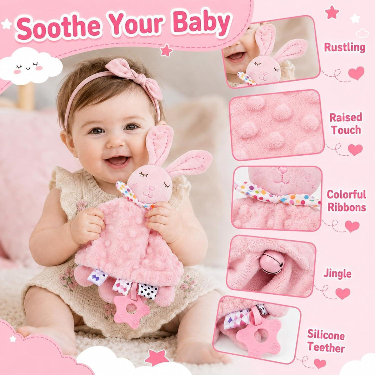 9-teiliges Baby Geschenkset mit Korb – Perfekte Erstausstattung