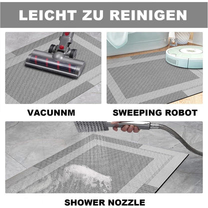 Rutschfester Badezimmerteppich 50x80 cm – Extra Flach & Schnelltrocknend