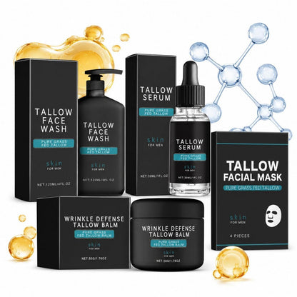 Gesichtspflege Set Männer – Tallow & Kollagen Geschenkset