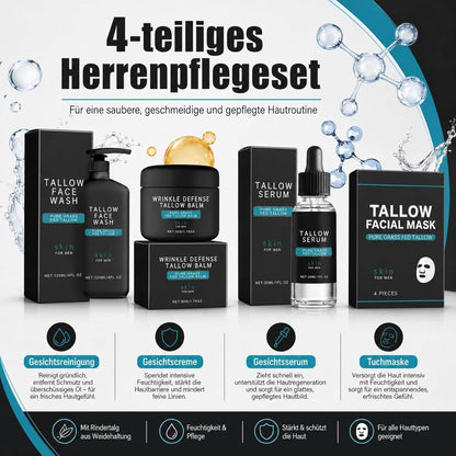 Gesichtspflege Set Männer – Tallow & Kollagen Geschenkset