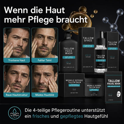 Gesichtspflege Set Männer – Tallow & Kollagen Geschenkset