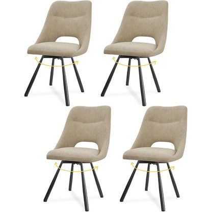 Drehbarer Esszimmerstuhl Set 4er –, Ergonomisch