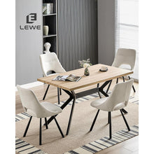 Drehbare Esszimmerstühle Set 4 – Beige, & Ergonomisch