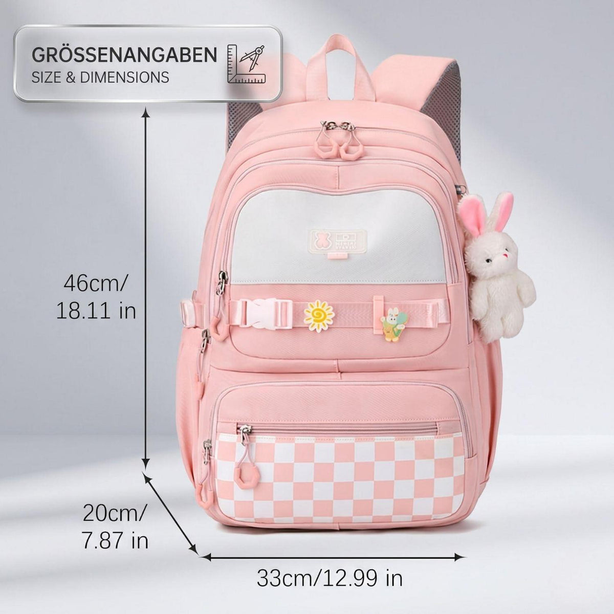 Schulrucksack Mädchen Teenager Lila – Reißfest & Anti-Diebstahl