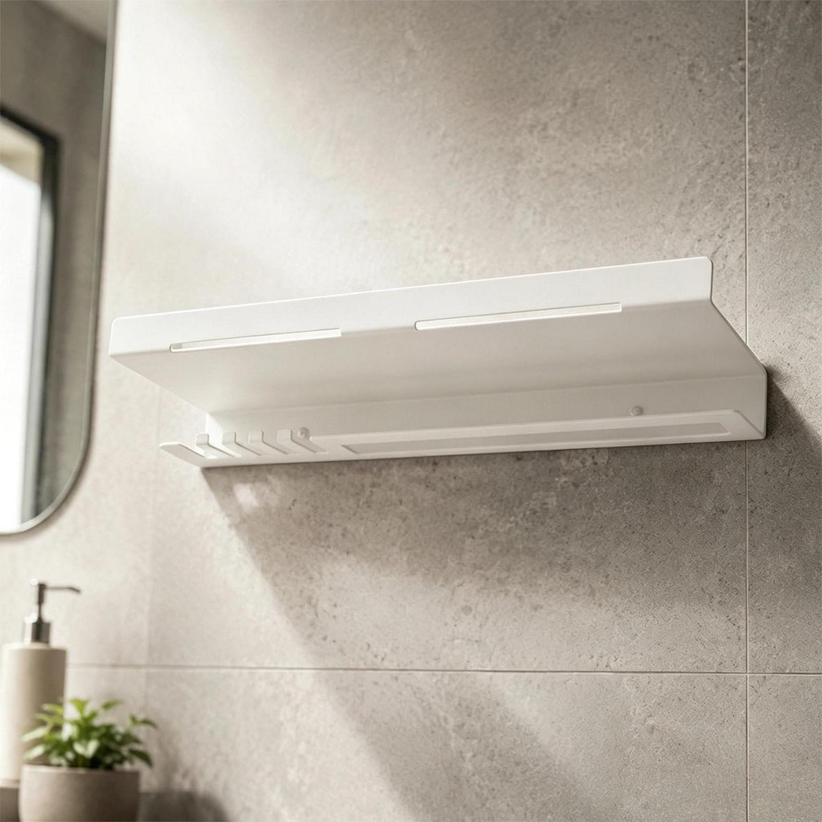 Duschablage Wandregal 40 cm Weiß – Praktisch & Modern