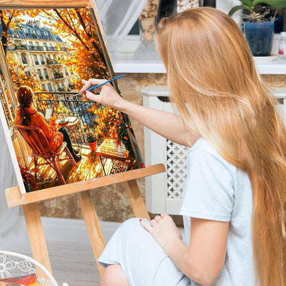 Malen nach Zahlen Landschaft mit Rahmen – DIY Wohnkunst