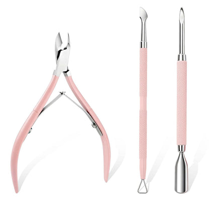 Nagelhautzange Set – Professioneller Nagelhautentferner & Schieber