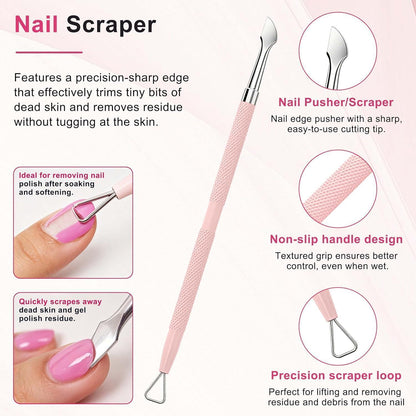 Nagelhautzange Set – Professioneller Nagelhautentferner & Schieber