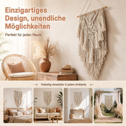 Handgeknüpfter Makramee Wandbehang Boho Deko
