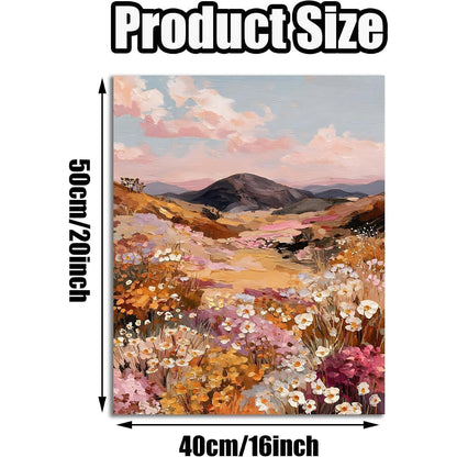 Malen nach Zahlen Landschaft Blumenmeer 40x50cm DIY Set