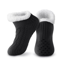 Warme Hausschuhsocken mit Stoppern für Damen und Herren